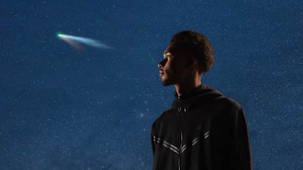 Victor Wembanyama poses in a Nike photoshoot.
